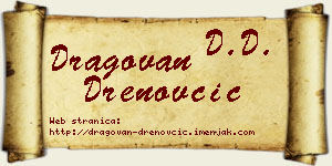 Dragovan Drenovčić vizit kartica